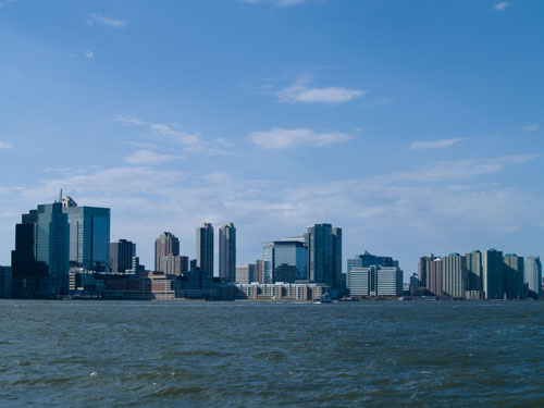New York skyline from Battery Park